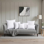 MIULEE Throw Pillow Insert 12x20 Inch Polyester White Decorative Cushion Stuffer for Couch Sofa Bed