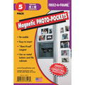 Set Of 5 Freez-A-Frame, Magnetic 4 x 6 Photo Frame. Made in USA