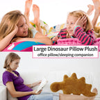 Isaacalyx Dino Nugget Pillow - 24" Large Soft Cotton Stegosaurus for Birthday Gifts & Dinosaur Theme Party Decorations