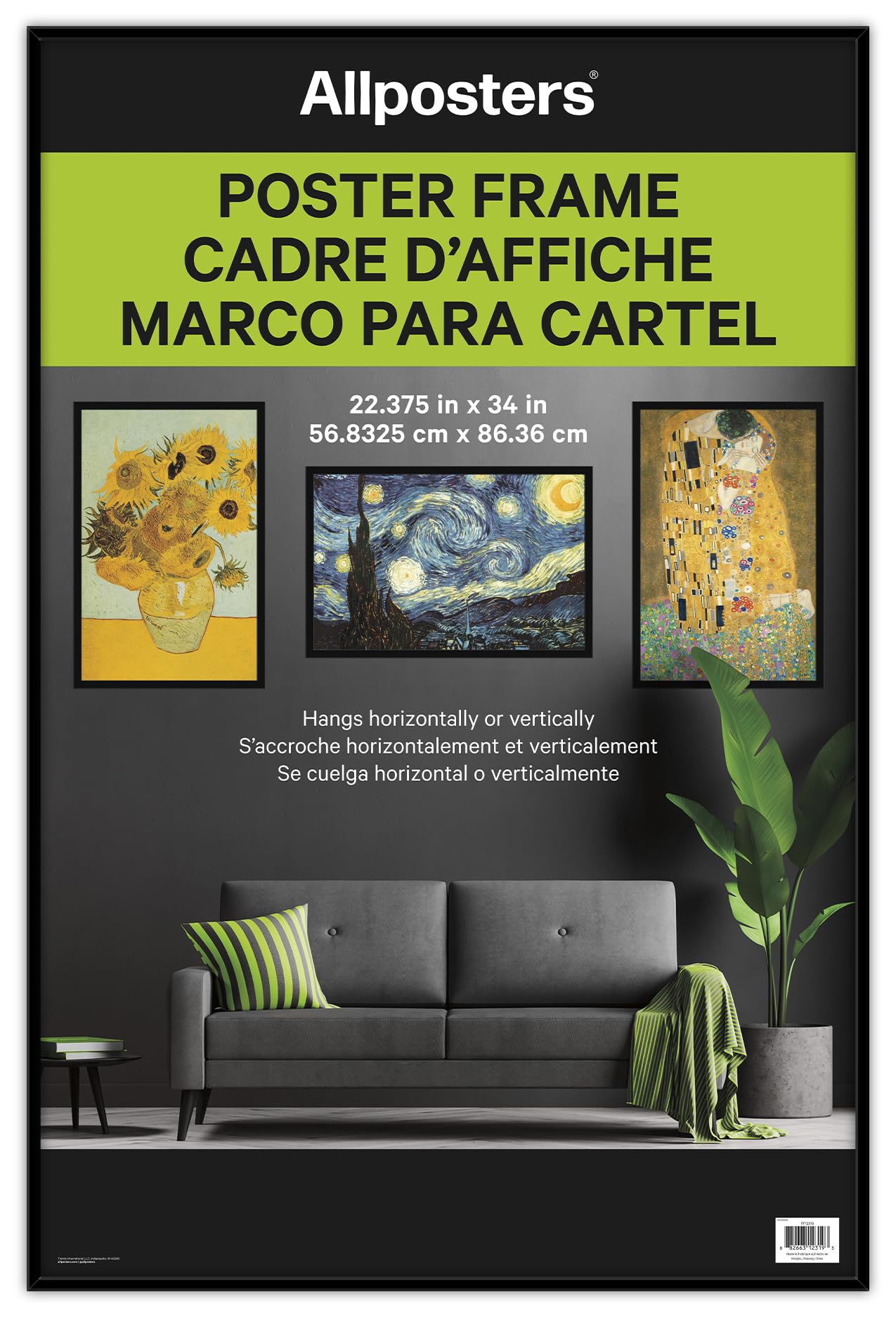 Trends International Poster Frame  Black (22.375 x 34)  Regular