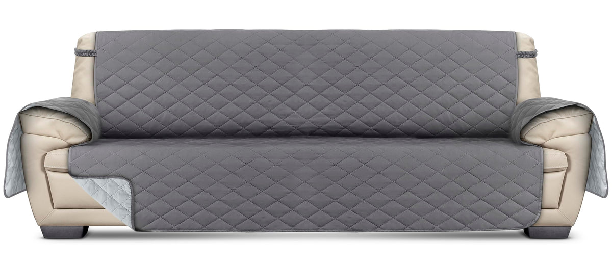 Utopia Bedding Reversible Oversized Sofa Couch Cover, Water Resistant Slipcover Furniture Protector with Foam Sticks and Elastic