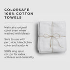 Fromm Colorsafe 100% Cotton Bleach Proof Salon Hair Towels For Hairstylists, Barbers, Spa, Gym In White, 16'' By 29'', 6 Count A