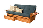 Kodiak Furniture Phoenix Futon, Suede Navy