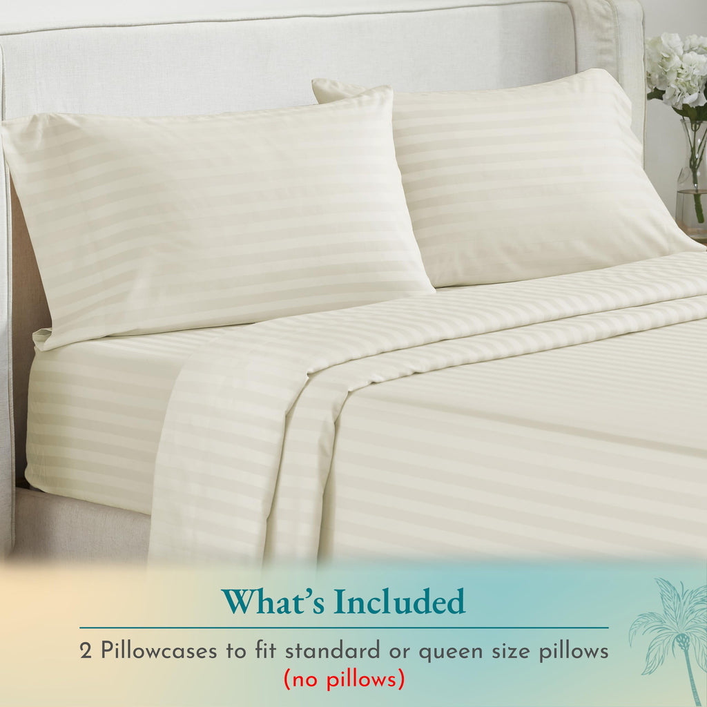 California Design Den Soft & Silky 500 Thread Count 100% Cotton Is Cool & Smooth, 2 Pillow Cases Standard Size Cotton Fits Stand