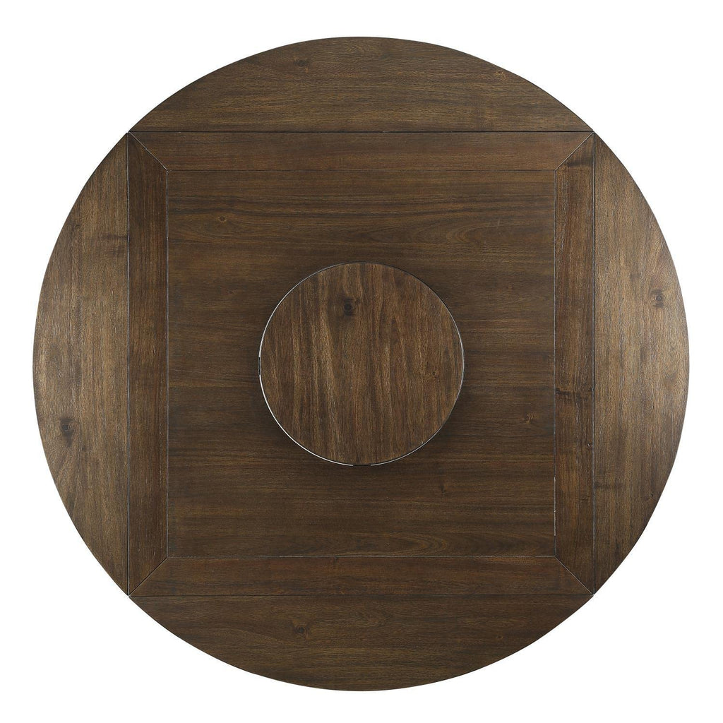 Steve Silver Joanna Ivory and Dark Oak Round Counter Height Table JA5959CTTB