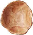 Enrico Root Wood Small Bowl,Brown, 6''