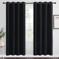 NICETOWN Halloween Blackout Curtain Panels 78 inches - Light Reducing Thermal Insulated Solid Grommet Blackout Curtains/Panels/D