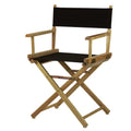 Casual Home 18 Directors Chair Natural Frame with Black Canvas