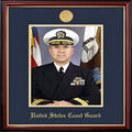 Campus Images CGPPT001 Coast Guard Portrait Petite Frame with Gold Medallion 8 x 10 Inches