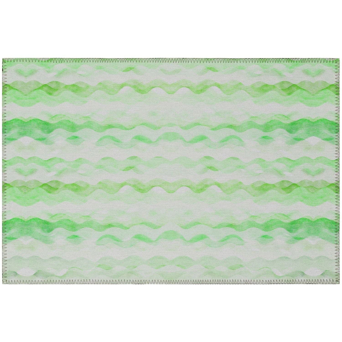 Seabreeze Sz16 Green Coastal Rug Rectangle 8' X 10'