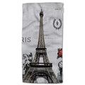 HGOD DESIGNS Paris Hand Towels,France Eiffel Tower French Post Metro City Marks Horse Flower Wreath Stamp 100% Cotton Soft Bath 