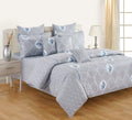 Swayam Cotton Double Size Comforter | 225 Cm X 250 Cm | 150 Gsm, Grey | Comes With Health Layer : Prevents Oozing Out Of Fibre
