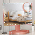 FUNTOUCH Large Lighted Vanity Makeup Mirror (X-Large Model), Light Up Mirror with 35 LED Lights, Touch Screen and 10X Magnificat