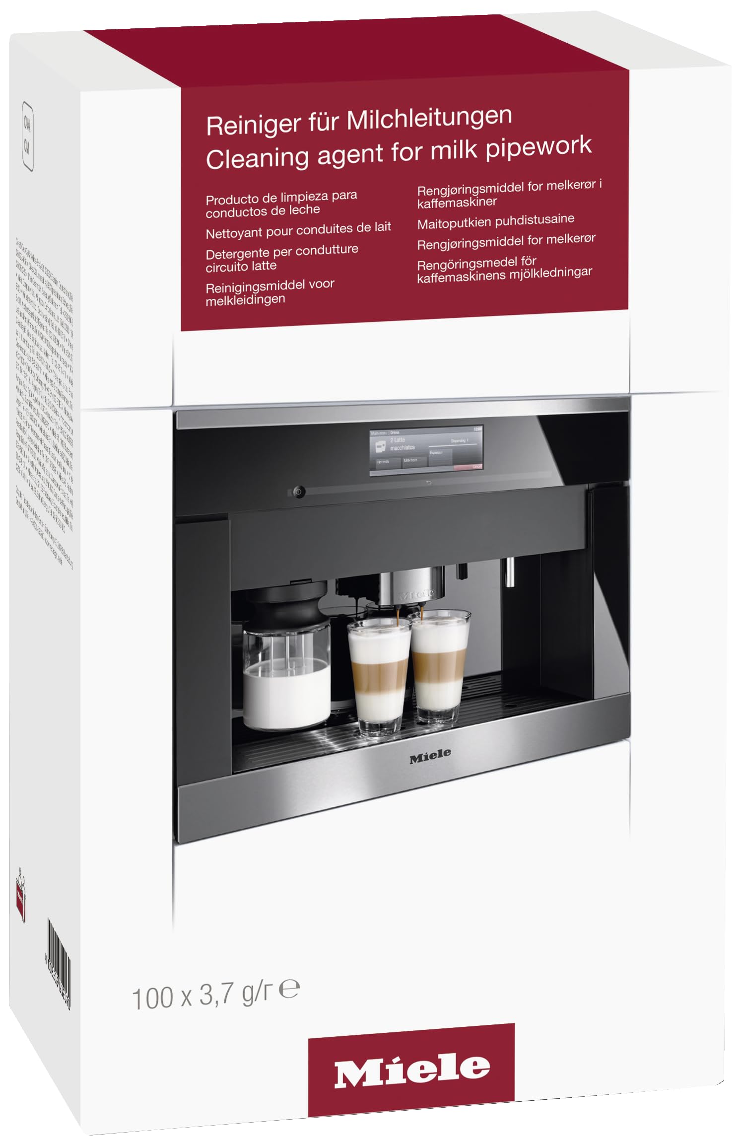 Miele Original Pipework Cleaner for Coffee Machines, 100 Sachets