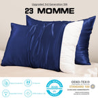 Promeed 23 Momme Silk Pillowcase 2 Pack With Zipper, 3Rd Gen Grade 6A+ 100% Mulberry Silk Pillow Case Set Of 2, Cooling Pillow C