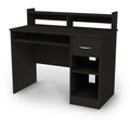 South Shore Axess Desk with Keyboard Tray, Black