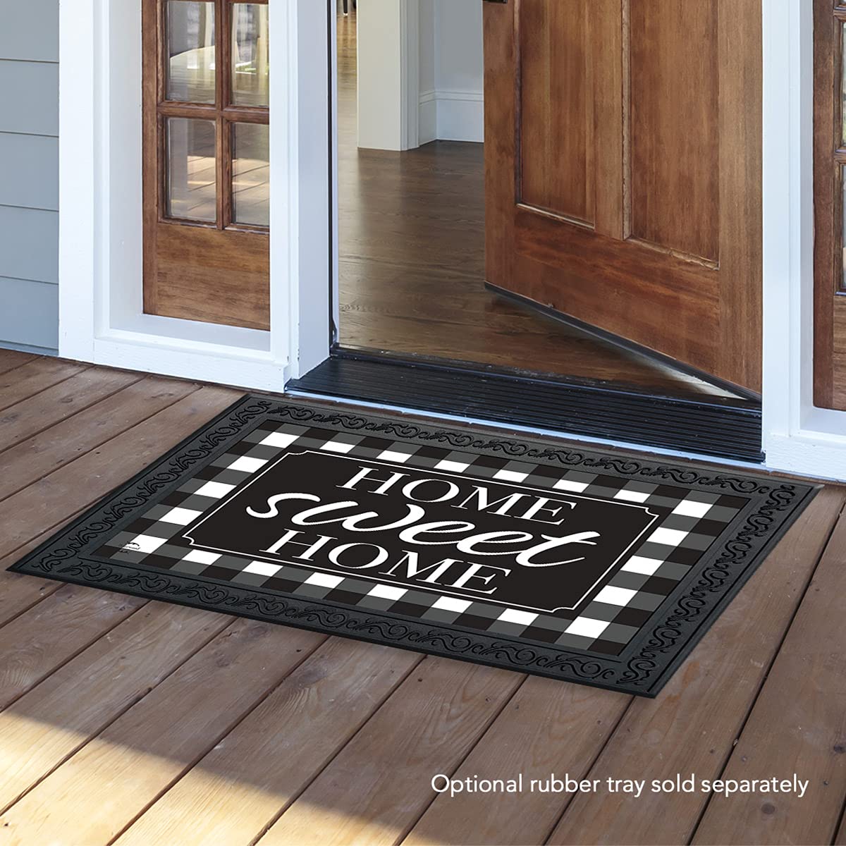 Briarwood Lane Home Sweet Home Checkers Spring Doormat Indoor Outdoor 30' X 18'