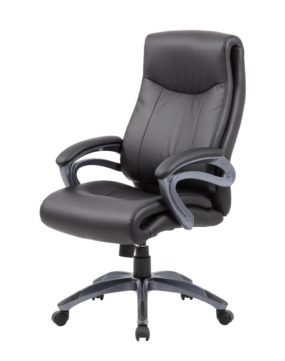 Boss Office Products Boss Double Layer Executive Chair, Black (B8661)
