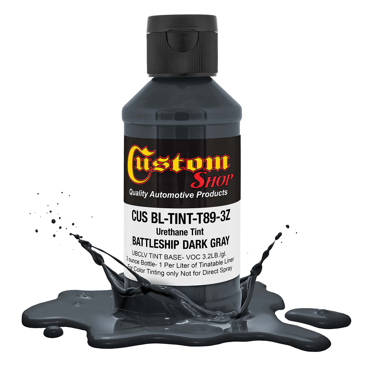 Custom Coat Camouflage Series 3 Ounce (Battleship Dark Gray Federal Standard Color #36118) Urethane Tint Concentrate For Tinting