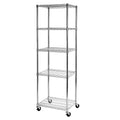 Seville Classics UltraDurable Heavy Duty NSF Solid Steel Wire Rack Storage Unit Organizer for Garage, Warehouse, Office, Restaur
