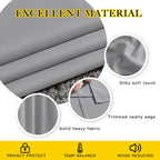 Nicetown Bedroom Blackout Curtains Panels - Triple Weave Energy Saving Thermal Insulated Solid Grommet Blackout Draperies For Li