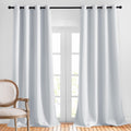 Nicetown Blackout Living Room Curtains Greyish White - Home Fashion Ring Top Thermal Insulated Room Darkening Curtains For Bedro