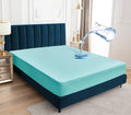 Sufdari Full Size Mattress Protector,Waterproof Mattress Protector,Fitted Sheet Style Mattress Cover With 18' Deep Pocket,Washable And Comfortable-Aqua,Full