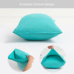 2-Pack Stretch Pillow Cases - Jersey Knit & Envelope Closure Pillowcases With Ultra Soft T-Shirt Like Polyester Blend - Suitable