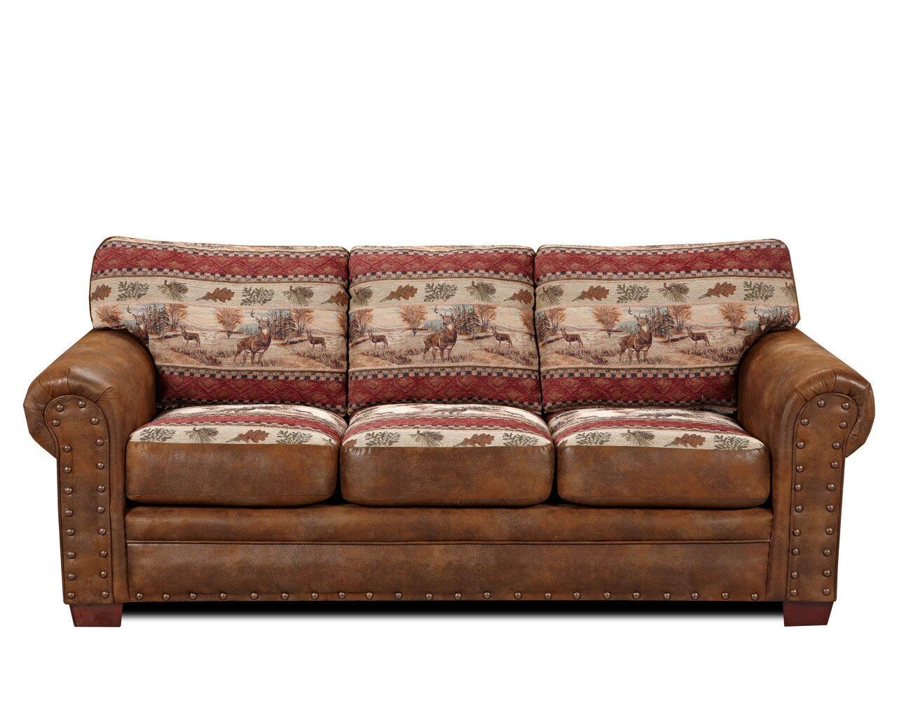 American Furniture Classics Deer Valley Lodge Sofa, Large, Tapestry