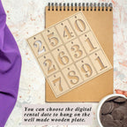 Hhdatc Ramadan Advent Calendar Wooden Ornament,30 Day Countdown Til Eid Gift For Kids Decorations