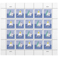 Sailboats Postcard Stamps (1 Sheet (20 Stamps))