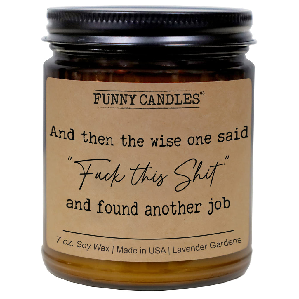 Funny Candles - A Wise One- Funny Coworker Leaving Gifts, Goodbye Gifts, Farewell Gifts for Coworkers Women, Quitting Job, Going