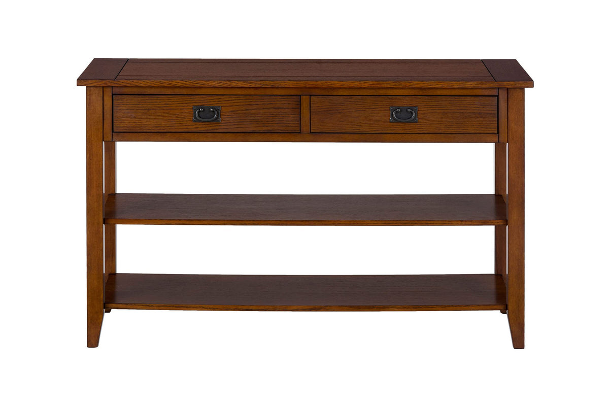 Jofran Inc. Mission Oak Sofa Console Table With Storage