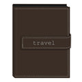 Pioneer Photo Albums 36-Pocket 4 by 6-Inch Embroidered Travel Strap Sewn Leatherette Cover Photo Album, Mini, Brown