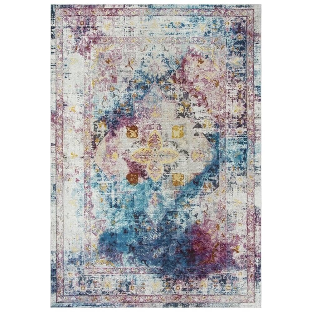 Rizzy Home Alora Decor Morocco 7'6" X 9'5" Broken Cream/Blue/Rust/Gold/Cream Area Rug