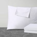4 Pack Pillow Protector Queen Size 100% Egyptian Cotton Pillow Covers, 400 Thread Count Sateen Weave Cooling Pillow Cases with Z