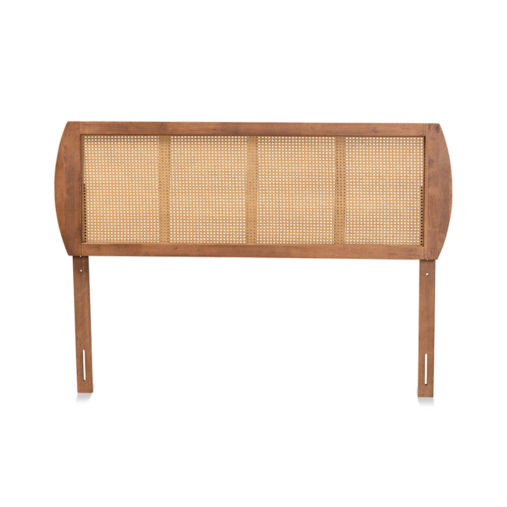 Baxton Studio Harris Ash Walnut Rubberwood Full Headboard