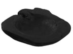 Bare Decor Lomax Wooden Decorative Bowl, Hand Made From Teak Root, Black, 15''