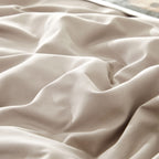 Clothknow Khaki Beige Comforter Set Twin 3Pcs Oatmeal Bedding Comforter Sets Beige Coffee Comforter Soft Light Khaki Comforter S