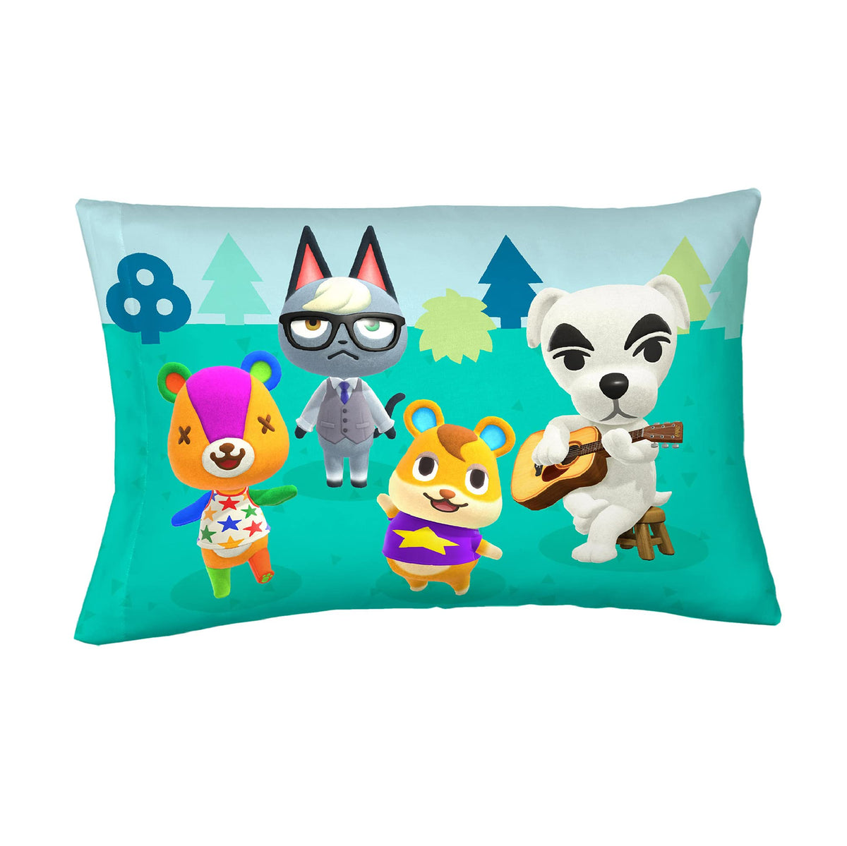 Franco Kids Bedding Super Soft Microfiber Pillowcase, 20 in x 30 in, Animal Crossing