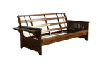 Kodiak Furniture Phoenix Queen Traditional Solid Wood Futon Frame in Espresso