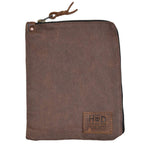 Hide & Drink, Scribbler Case For Notebook Handmade From Waxed Canvas (Honey Bourbon)