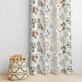 Decomizer Super Soft Brushed Microfiber Cotton Door Room Darkening Floral Curtains,48X84(Inches) 7 Feet,Living Room,Grommet Curt