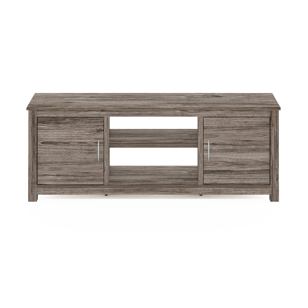 Furinno Classic Stand With Storage For Tv Up To 65 Inch, Rustic Oak, Large