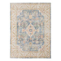 HomeRoots 532005 9 x 13 ft. Blue Floral Traditional Power Loom Rectangle Area Rug