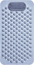MAHOSTAV Anti Skid Bath mat with Foot Scrubber for Bath Room Shower mat with Suction Cups & Drain Holes Silicone Floor mat for K