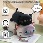 Sqeqe Weighted Siamese Cat Plush, Weighted Siamese Cat Stuffed Animal For Anxiety, Cute Siamese Cat Plushies Soft Siamese Cat Pi
