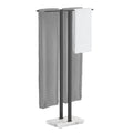 KES Standing Towel Rack, 37 H (Equal Height) Towel Rack Stand with Marble Base, Free Standing Towel Racks for Bathroom Floor, 18