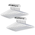 12 Pcs Heavy Duty Metal Clothes Hanger| NonSlip Grip | Ideal For Shirts, Pants, Dresses, Coats & All Garments | Durable Smooth 