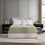 Nestl Olive Green California King Fitted Sheet, Extra Deep Pocket, 1800 Microfiber, Ultra Soft, Fits Up To 24 Inch Mattress